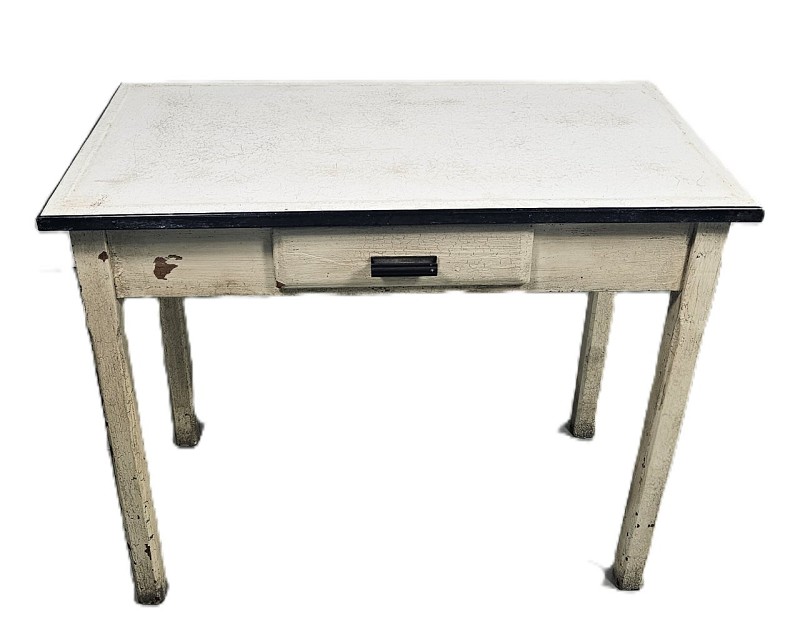 Period Table With Drawer White Top