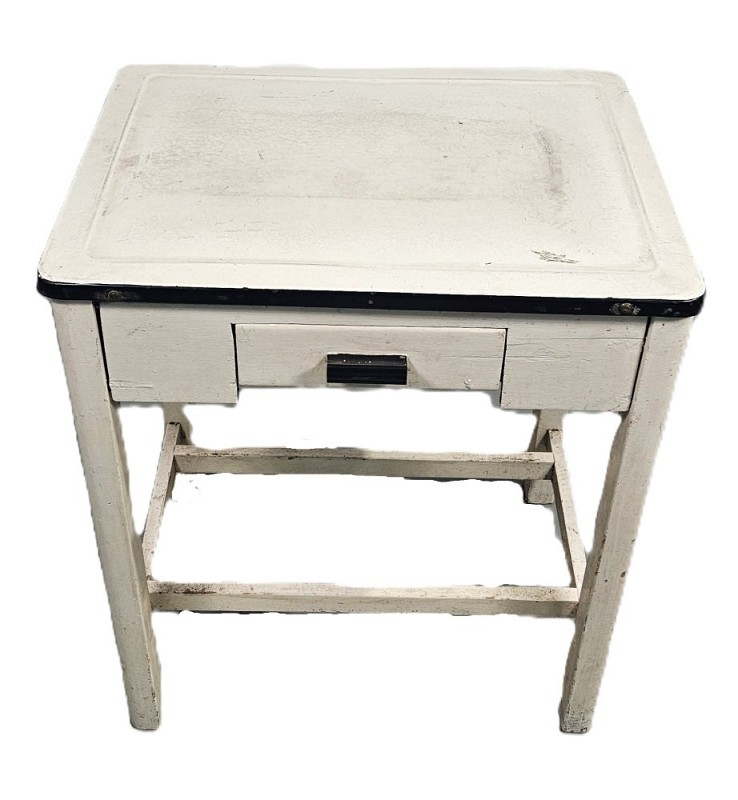 Period Table With Drawer White Top