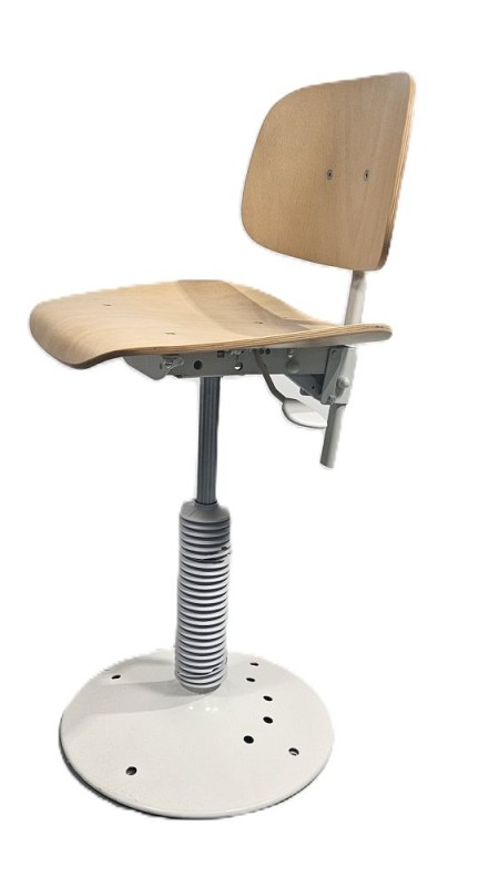 Lab Stool Wooden Back Rest 